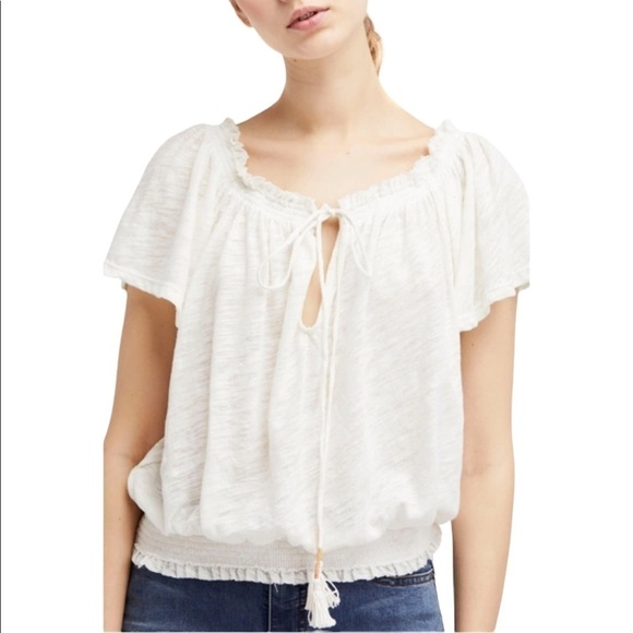 WE THE FREE Hummingbird Off-The-Shoulder Tee - Picture 1 of 8